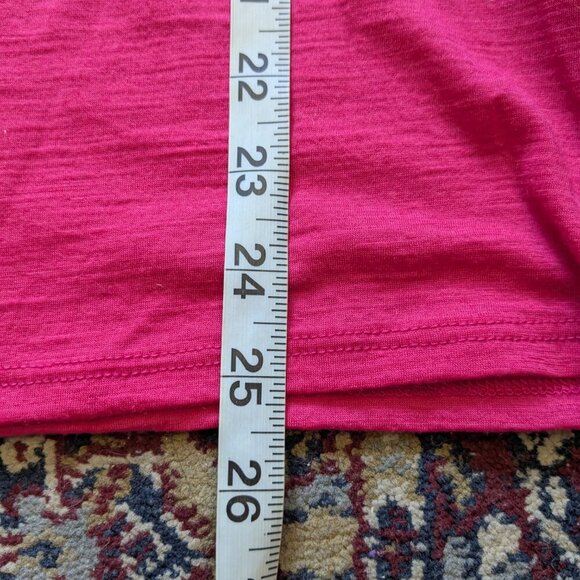 Ibex Pink Shirt Short Sleeve Shirt Merino Wool Tshirt Tee Small - Picture 7 of 7